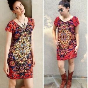 Anthropologie Maeve Medallion print shift dress (M)